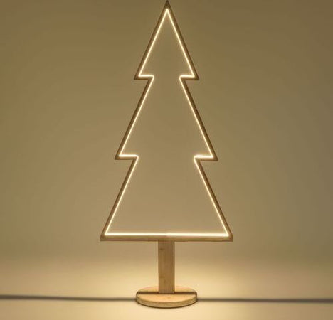 Abete triangolare luminoso con led multicolor e base in legno decorazione natalizia Casa e cucina/Decorazioni per interni/Addobbi e decorazioni per ricorrenze/Decorazioni natalizie/Alberi di natale artificiali MagiediNatale.it - Altamura, Commerciovirtuoso.it