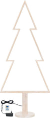 Abete triangolare luminoso con led multicolor e base in legno decorazione natalizia Casa e cucina/Decorazioni per interni/Addobbi e decorazioni per ricorrenze/Decorazioni natalizie/Alberi di natale artificiali MagiediNatale.it - Altamura, Commerciovirtuoso.it