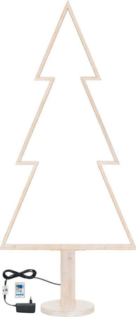 Abete triangolare luminoso con led multicolor e base in legno decorazione natalizia Casa e cucina/Decorazioni per interni/Addobbi e decorazioni per ricorrenze/Decorazioni natalizie/Alberi di natale artificiali MagiediNatale.it - Altamura, Commerciovirtuoso.it