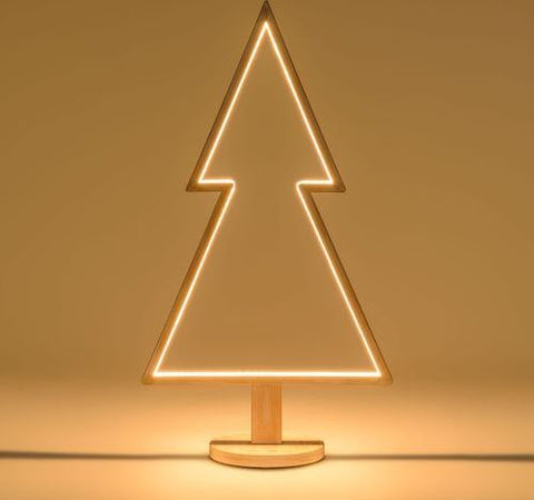 Abete triangolare luminoso con led multicolor e base in legno decorazione natalizia Casa e cucina/Decorazioni per interni/Addobbi e decorazioni per ricorrenze/Decorazioni natalizie/Alberi di natale artificiali MagiediNatale.it - Altamura, Commerciovirtuoso.it