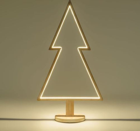 Abete triangolare luminoso con led multicolor e base in legno decorazione natalizia Casa e cucina/Decorazioni per interni/Addobbi e decorazioni per ricorrenze/Decorazioni natalizie/Alberi di natale artificiali MagiediNatale.it - Altamura, Commerciovirtuoso.it