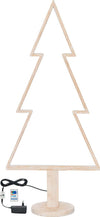 Abete triangolare luminoso con led multicolor e base in legno decorazione natalizia Casa e cucina/Decorazioni per interni/Addobbi e decorazioni per ricorrenze/Decorazioni natalizie/Alberi di natale artificiali MagiediNatale.it - Altamura, Commerciovirtuoso.it