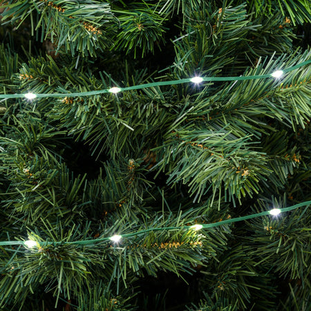 Catena lineare "Gocce luminose" con led da Ø 4 mm con cavo 8 giochi di luce