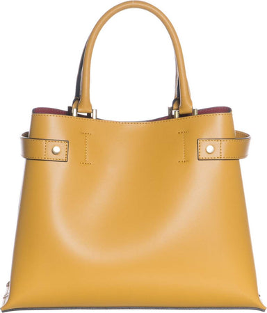 Abigail----Borsa-da-Donna-Gialla-In-Vera-Pelle