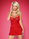 Abitino Rosso Con Mutandine Sexy Completo Erotico Obsessive Chemise & Thong S/M Salute e cura della persona/Erotismo e contraccezione/Abbigliamento erotico/Donna/Abiti Kondorama - Martinsicuro, Commerciovirtuoso.it