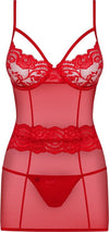Abitino Rosso Con Mutandine Sexy Completo Erotico Obsessive Chemise & Thong S/M Salute e cura della persona/Erotismo e contraccezione/Abbigliamento erotico/Donna/Abiti Kondorama - Martinsicuro, Commerciovirtuoso.it