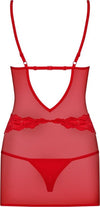 Abitino Rosso Con Mutandine Sexy Completo Erotico Obsessive Chemise & Thong S/M Salute e cura della persona/Erotismo e contraccezione/Abbigliamento erotico/Donna/Abiti Kondorama - Martinsicuro, Commerciovirtuoso.it