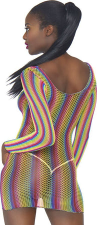 Abitino Sexy Elasticizzato Arcobaleno Rainbow Fishnet Mini Dress Multicolor Elasticizzato Arcobaleno Lingerie Intimo Sexy Salute e cura della persona/Erotismo e contraccezione/Abbigliamento erotico/Donna/Abiti Kondorama - Martinsicuro, Commerciovirtuoso.it