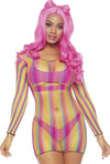 Abitino Sexy Elasticizzato Arcobaleno Rainbow Fishnet Mini Dress Multicolor Elasticizzato Arcobaleno Lingerie Intimo Sexy Salute e cura della persona/Erotismo e contraccezione/Abbigliamento erotico/Donna/Abiti Kondorama - Martinsicuro, Commerciovirtuoso.it