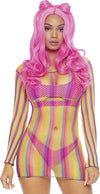 Abitino Sexy Elasticizzato Arcobaleno Rainbow Fishnet Mini Dress Multicolor Elasticizzato Arcobaleno Lingerie Intimo Sexy Salute e cura della persona/Erotismo e contraccezione/Abbigliamento erotico/Donna/Abiti Kondorama - Martinsicuro, Commerciovirtuoso.it