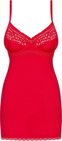 Abitino Sexy Erotico Lingerie Obsessive Jolierose Chemise & Thong Red S/m Salute e cura della persona/Erotismo e contraccezione/Abbigliamento erotico in pelle e latex/Donna/Abiti Kondorama - Martinsicuro, Commerciovirtuoso.it