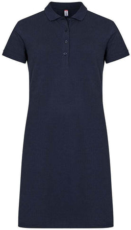 Abito Clique Marietta Blu Vestito Tessuto Piquet Cotone 200 Grammi