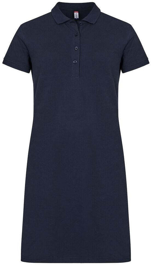 Abito Clique Marietta Blu Vestito Tessuto Piquet Cotone 200 Grammi