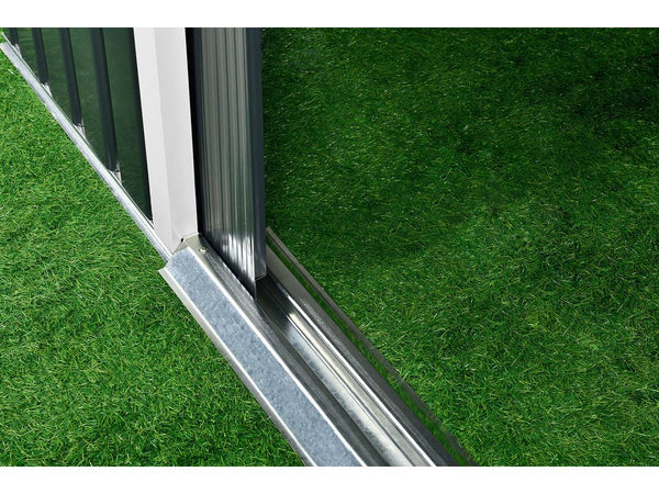 Ripostiglio in metallo verde e Beige deposito da giardino e veranda capanno per attrezzi