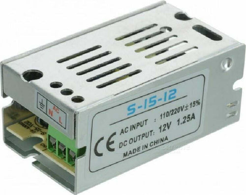 Ac 220v Dc 12v Alimentatore 1,25A 15W Stabilizzato Switching Trimmer Fai da te/Materiale elettrico/Trasformatori Zencoccostore - Formia, Commerciovirtuoso.it