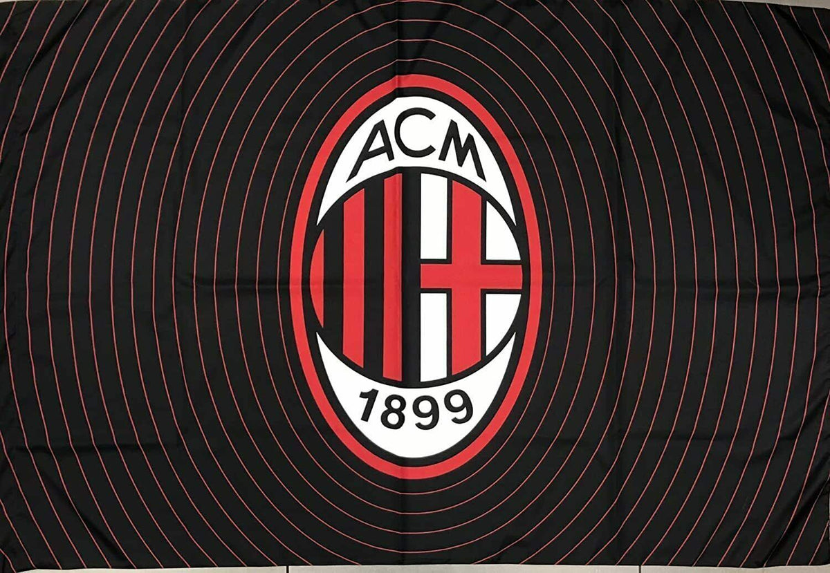 Bandiera Ufficiale AC Milan 100x140 Cm - Banner Grande Per Tifosi Rossoneri, Licenza Ufficiale - Foto 6