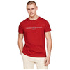 Tommy Hilfiger t-shirt dark magma logo ricamato MW0MW11797 T-shirt Tommy Hilfiger