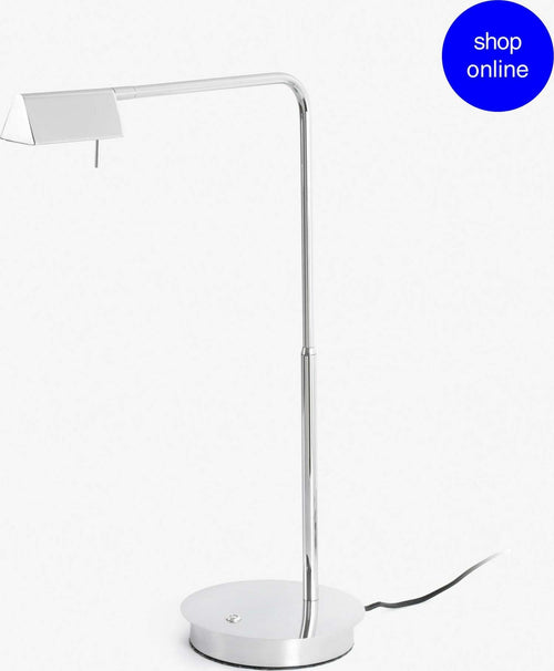 ACADEMY Lampada da tavolo cromo Illuminazione/Illuminazione per interni/Lampade/Lampade da tavolo e abat-jour Led Mall Home - Napoli, Commerciovirtuoso.it