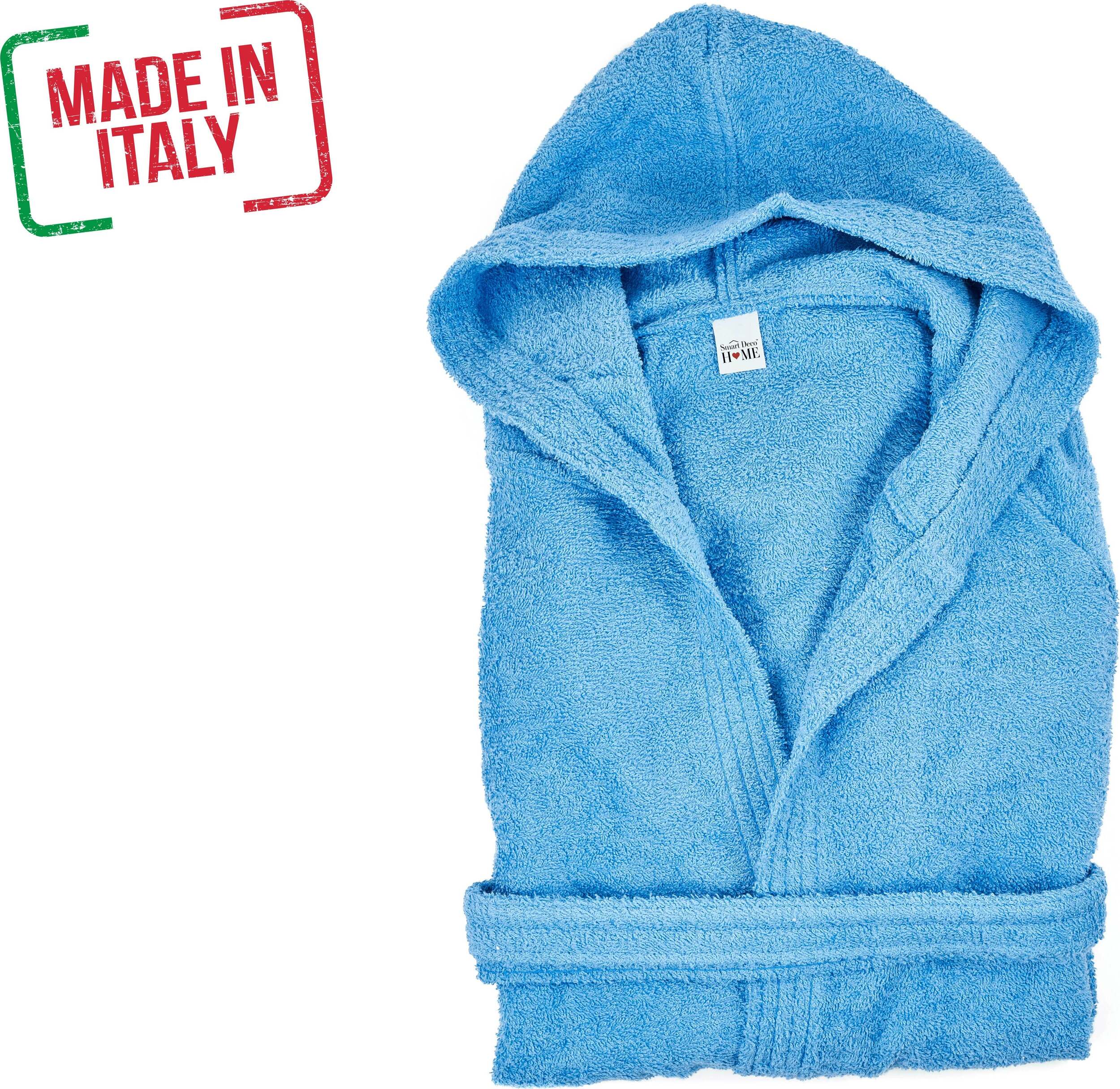 Accappatoio Uomo In Bambù E Cotone - Lungo Con Cappuccio, Tasche E Certificato Oeko-Tex - Foto 5