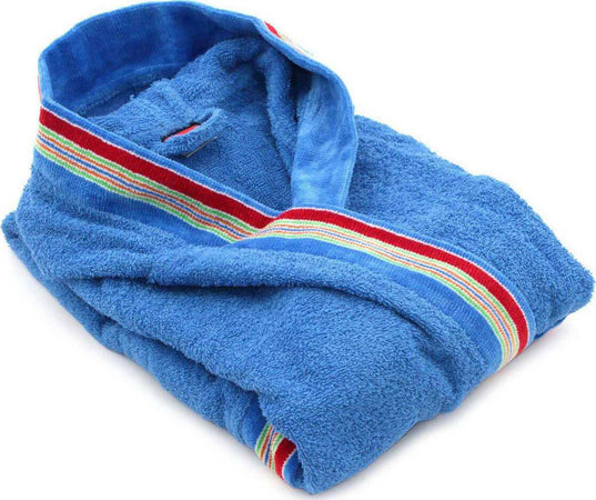 Accappatoio Unisex Gabel In Cotone Idrofilo - Jacquard Con Cappuccio, Made In Italy - Foto 2