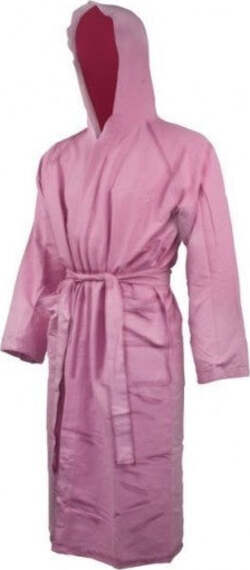 Accappatoio-bimbo-con-cappuccio-Tinta-unita-Microfibra-con-Borsa-da-Viaggio