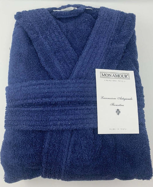 Accappatoio Mon Amour Con Cappuccio Tinta Unita Blu 400 Gr.di Spugna Idrofila Tg.l Moda/Uomo/Abbigliamento/Pigiami e abbigliamento da notte/Accappatoi Biancheria Arredo Home - Nola, Commerciovirtuoso.it