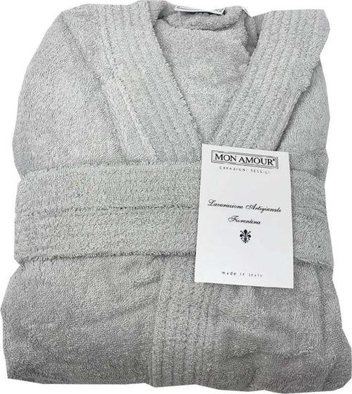 Accappatoio Mon Amour Con Cappuccio Tinta Unita Grigio 400 Gr.di Spugna Idrofila Moda/Uomo/Abbigliamento/Pigiami e abbigliamento da notte/Accappatoi Biancheria Arredo Home - Nola, Commerciovirtuoso.it