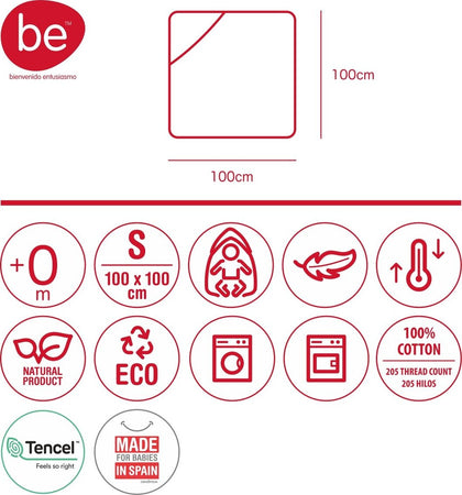 Accappatoio Neonato 100X100X1 Cm Be Ocean Grigio Prima infanzia/Igiene e benessere/Bagnetto/Asciugamani da bagno e con cappuccio La Casa Del Bebè - Napoli, Commerciovirtuoso.it