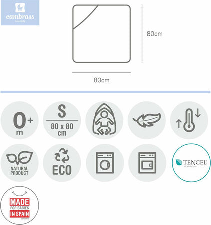 Accappatoio Neonato 80X80X1 Cm Astra Grigio Prima infanzia/Igiene e benessere/Bagnetto/Asciugamani da bagno e con cappuccio La Casa Del Bebè - Napoli, Commerciovirtuoso.it