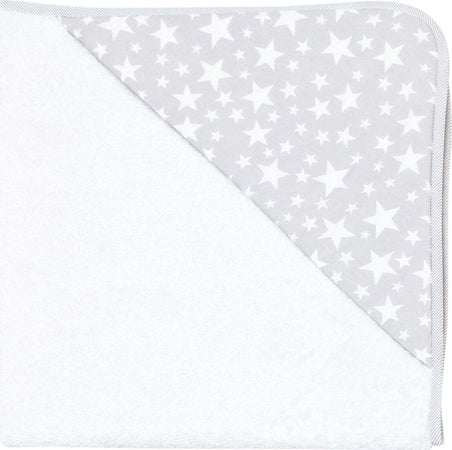 Accappatoio Neonato 80X80X1 Cm Star Grigio Prima infanzia/Igiene e benessere/Bagnetto/Asciugamani da bagno e con cappuccio La Casa Del Bebè - Napoli, Commerciovirtuoso.it
