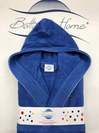Accappatoio-Unisex-con-Cappuccio-Botticelli-Home-in-Spugna-di-Puro-Cotone-Progress