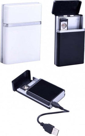 Accendino Ricaricabile Spazio Porta Sigarette Antivento Usb Senza Fiamma No Gas Casa e cucina/Decorazioni per interni/Candele e portacandele/Accessori per candele/Accendini Trade Shop italia - Napoli, Commerciovirtuoso.it