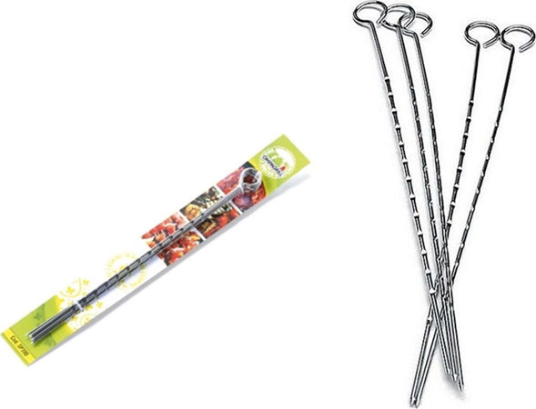 Accessori da barbecue set completo con pinza spazzola spatola forchettone spiedini in acciaio Inox Giardino e giardinaggio/Barbecue e picnic/Utensili per barbecue/Set di attrezzi La Zappa - Altamura, Commerciovirtuoso.it