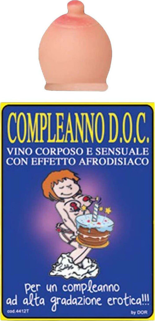 Accessori Per Bottiglia: Dosatore Tetta + Etichetta Con Scritta ‘compleanno D.o.c.’ Salute e cura della persona/Erotismo e contraccezione/Sex toys/Gadget per addio al nubilato e al celibato Kondorama - Martinsicuro, Commerciovirtuoso.it