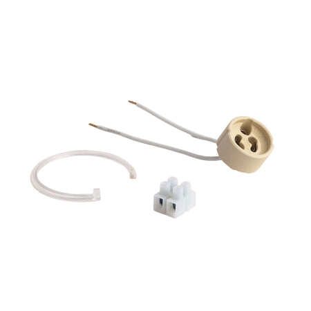 *STOCK* Portafaretto In Gesso Ceramico ad incasso 120x120x45mm foro tondo 40W GU10 IP20 - Eternal Parquet