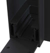 Accessorio-Binario-Con-Spessore-8Cm-Angolare-Moderno-Alluminio-Nero