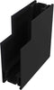 Accessorio-Binario-Con-Spessore-8Cm-Spigolo-Moderno-Alluminio-Nero