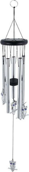 Acchiappasogni Decorazione Chakra Gufi Campanelli Vento Eolici In Argento 65 Cm Casa e cucina/Decorazioni per interni/Accessori decorativi/Giostrine da soffitto Trade Shop italia - Napoli, Commerciovirtuoso.it