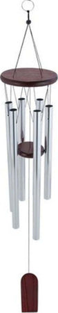 Acchiappasogni-Decorazione-Chakra-Mogano-Campanelli-Vento-Eolici-In-Argento-90cm