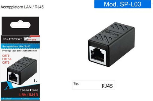 Accoppiatore Connettore Rete Lan/rj45 Ethernet Cat5/cat5e/cat6 Adattatore Sp-l03 Elettronica/Informatica/Accessori/Cavi e accessori/Cavi/Cavi Ethernet Trade Shop italia - Napoli, Commerciovirtuoso.it