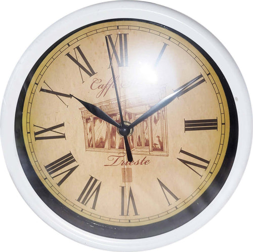 Accornero Home Orologio Da Parete Con Cornice Bianca E Sfondo Vintage Modello Trieste Orologio Da Cucina Con Numeri Romani Per Arredamento Interni Diametro 20cm Casa e cucina/Decorazioni per interni/Orologi/Orologi da parete Ideart - Valdilana, Commerciovirtuoso.it