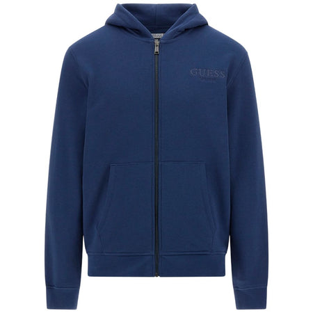 Guess felpa blu con zip e cappuccio M5YQ48 KCN01 G7EG