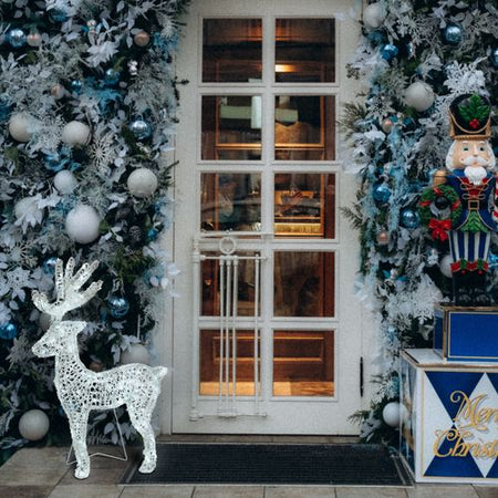 Decorazione natalizia "Renna" 3D con led bianco per uso interno ed esterno