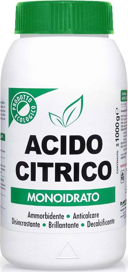 Acido Citrico monoidrato ecologico, anticalcare, brillantante e disincrostante Casa e cucina/Produzione di birra e vino artigianali/Conservazione La Zappa - Altamura, Commerciovirtuoso.it