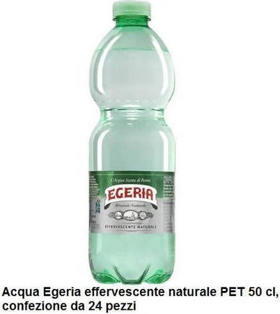Acqua Egeria effervescente naturale PET 50 cl, confezione da 24 pezzi Alimentari e cura della casa/Caffè tè e bevande/Acqua/Acqua naturale Non solo alimenti - Albano Laziale, Commerciovirtuoso.it
