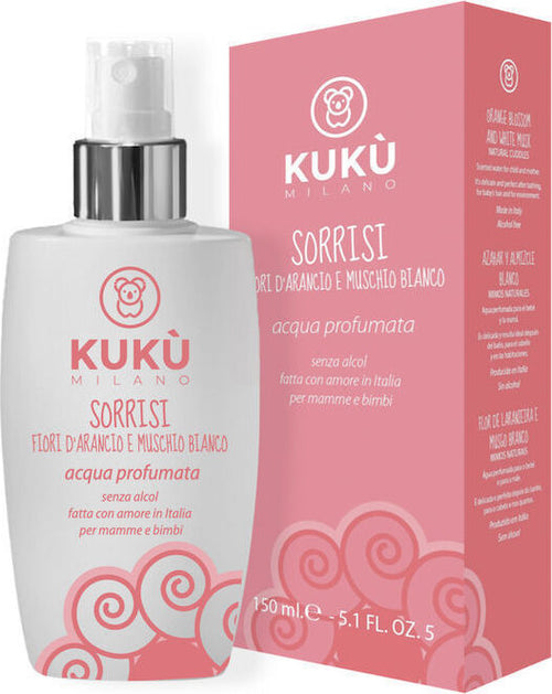 Acqua profumata Sorrisi naturale 150 ml Kuku Milano Arancio e Muschio Prima infanzia/Igiene e benessere/Prodotti per la cura delle pelle/Talco La Casa Del Bebè - Napoli, Commerciovirtuoso.it