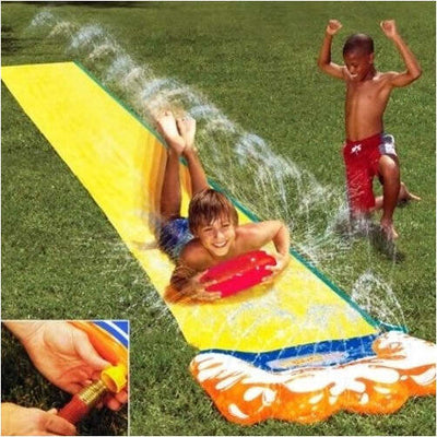 Acqua-Scivolo-Ferroviario-488-X-71-Cm-Gioco-Piscina-Esterno-Giardino-Water-Zone