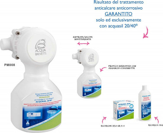 Acquabrevetti-Minidos-da-1/2-PM008-Pompa-dosatrice-volumetrica-meccanica-proporzionale-per-il-dosaggio-di-AcquaSIL-20/40