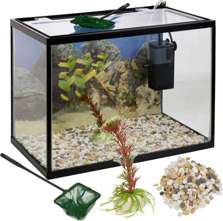 ACQUARIO IN VETRO CON ACCESSORI E POMPA ARIA FILTRO 18 LITRI 36 X 27 X 22 CM Prodotti per animali domestici/Pesci e animali d'acqua/Acquari e bocce per pesci/Acquari Trade Shop italia - Napoli, Commerciovirtuoso.it
