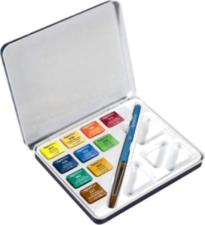 Acquerelli Aquafine - colori assortiti - Daler Rowney - scatola metallo 10 acquerelli + pennello + tavolozza Giochi e giocattoli/Attività creative/Accessori per disegnare e colorare/Pittura/Acquarelli Eurocartuccia - Pavullo, Commerciovirtuoso.it